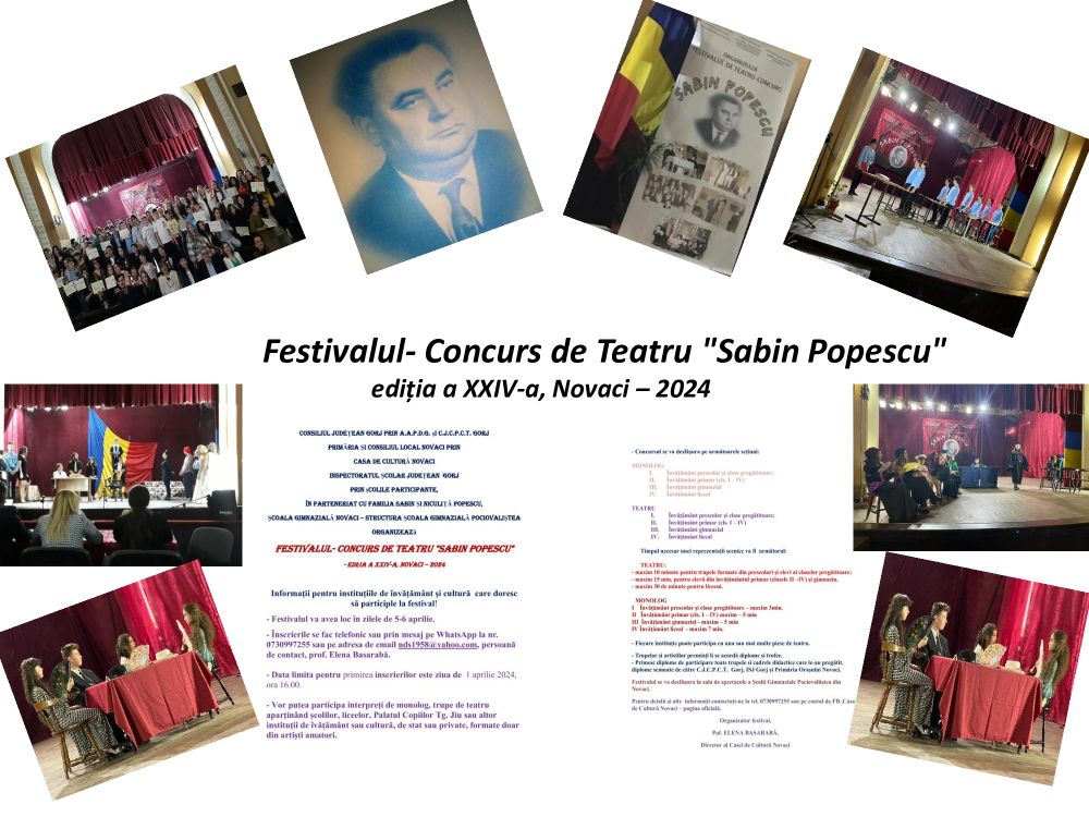 Pregătiri  pentru a XXIV-a ediție a Festivalului-concurs de Teatru ”Sabin&nbsp;Popescu”