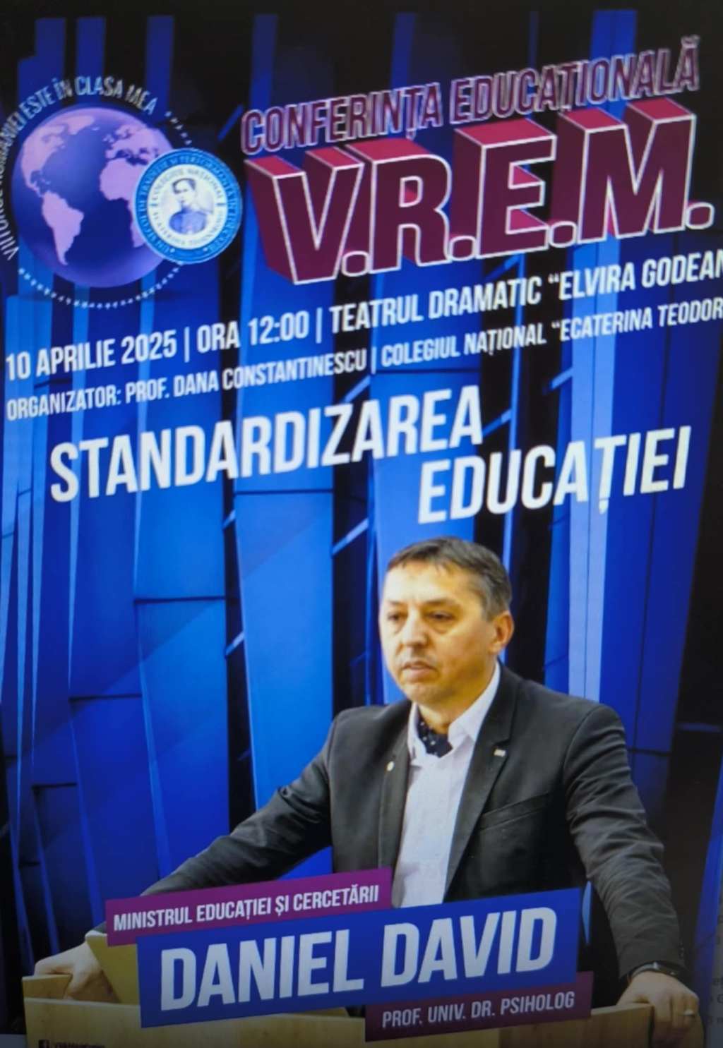 Ministrul Educației vine la Târgu-Jiu pe 10 aprilie&nbsp;2025