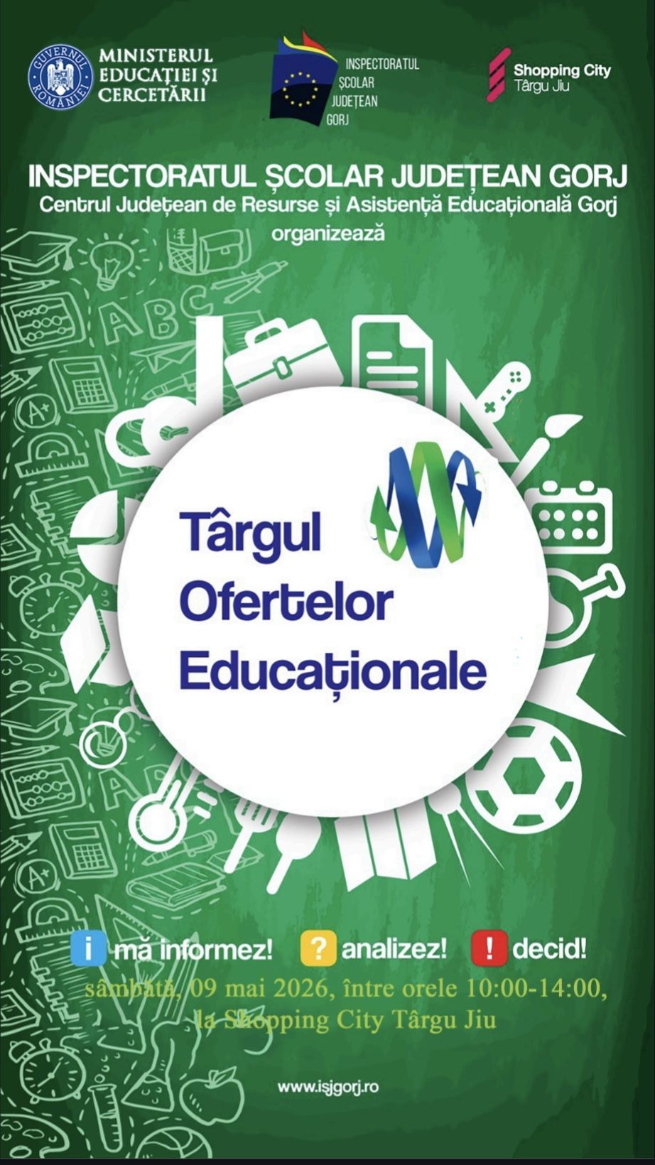 Târgul Ofertelor Educaționale pentru viitorii liceeni din&nbsp;Gorj