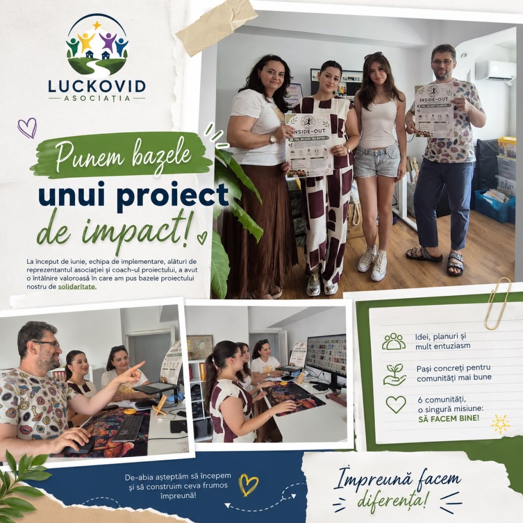 Asociația Luckovid implementează un proiect finanțat prin Corpul European de Solidaritate